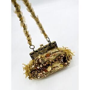 Mary Frances beaded mini handbag
